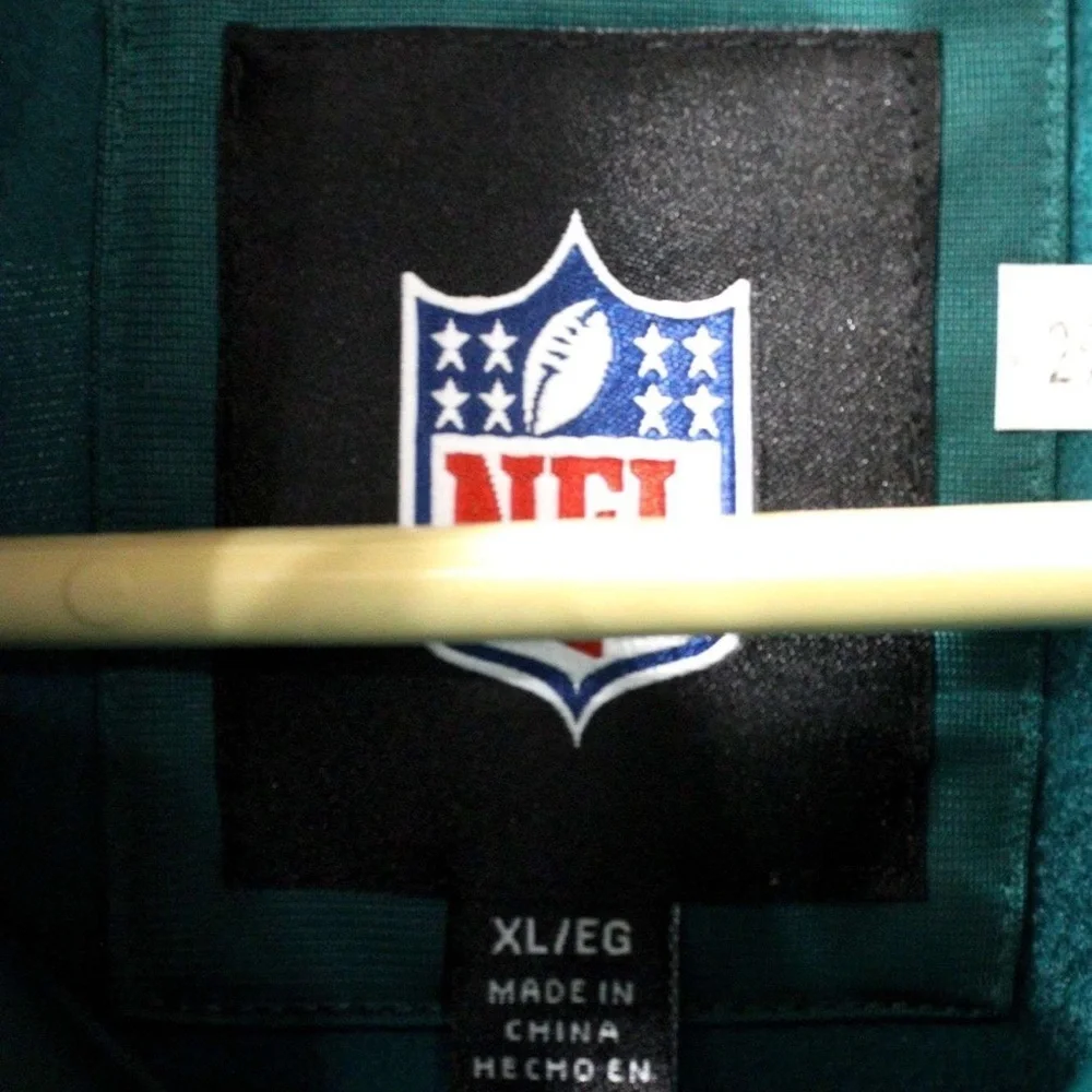 NFL Black and Teal Eagles Windbreaker Jacket